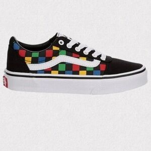 Vans Old Skool Rainbow Checkerboard Sneakers NWOT Size 6Y / Women’s 8